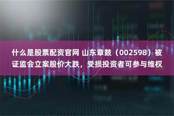 什么是股票配资官网 山东章鼓（002598）被证监会立案股价大跌，受损投资者可参与维权
